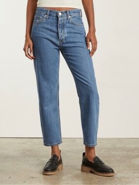 NWT Everlane The Summer Slouch Straight Organic Cotton Button Fly Denim Jean 27